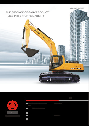 Excavatrice sur chenilles Sany SY330C