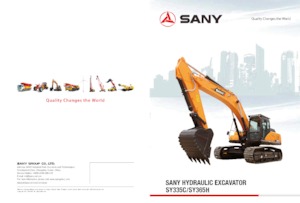 Excavatrice sur chenilles Sany SY335C