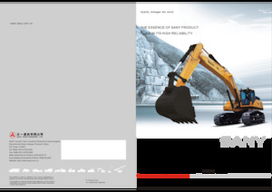 Excavatrice sur chenilles Sany SY420C