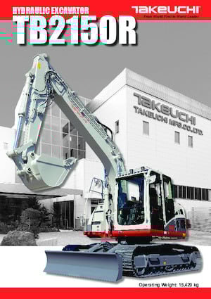 Excavatrice sur chenilles Takeuchi TB 2150 R