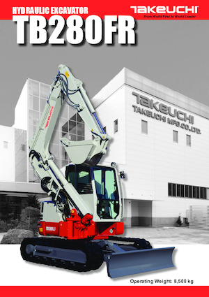 Excavatrice sur chenilles Takeuchi TB 280 FR
