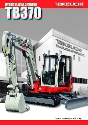 Excavatrice sur chenilles Takeuchi TB 370 CM