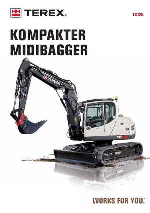 Excavatrice sur chenilles Terex TC 125