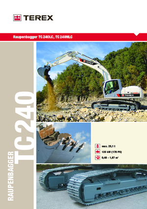Excavatrice sur chenilles Terex TC 240