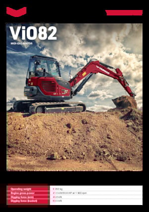 Excavatrice sur chenilles Yanmar ViO82