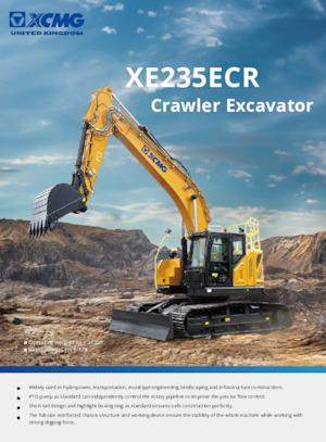 Excavatrice sur chenilles XCMG XE235ECR