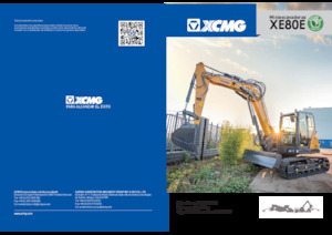 Excavatrice sur chenilles XCMG XE80E Single boom