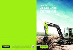 Excavatrice sur chenilles Zoomlion ZE60E-10