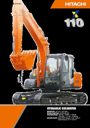 Excavatrice sur chenilles Hitachi ZX 110 M 3