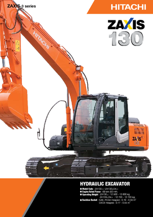 Excavatrice sur chenilles Hitachi ZX 130-3