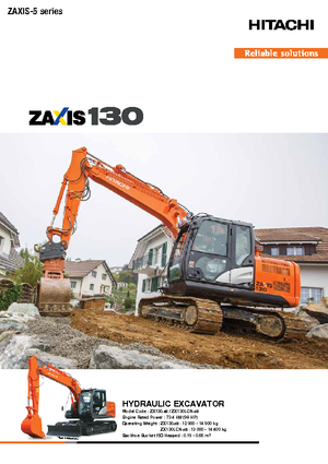 Excavatrice sur chenilles Hitachi ZX 130-5