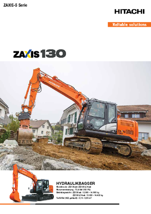 Excavatrice sur chenilles Hitachi ZX 130-5