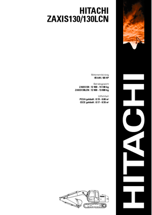 Excavatrice sur chenilles Hitachi ZX 130