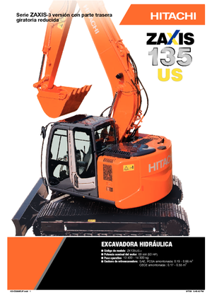 Excavatrice sur chenilles Hitachi ZX 135 US-3