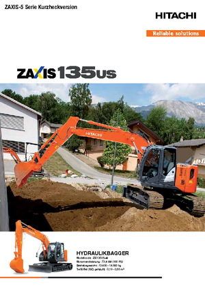 Excavatrice sur chenilles Hitachi ZX 135 US-5