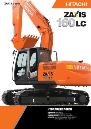 Excavatrice sur chenilles Hitachi ZX 160 LC-3
