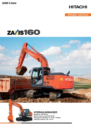 Excavatrice sur chenilles Hitachi ZX 160 LC-5