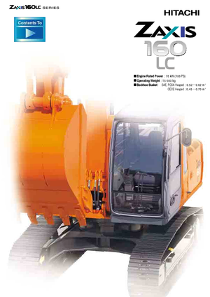 Excavatrice sur chenilles Hitachi ZX 160 LC