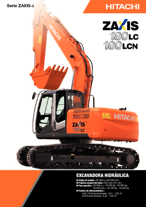 Excavatrice sur chenilles Hitachi ZX 180 LC-3