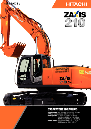 Excavatrice sur chenilles Hitachi ZX 210 LC-3