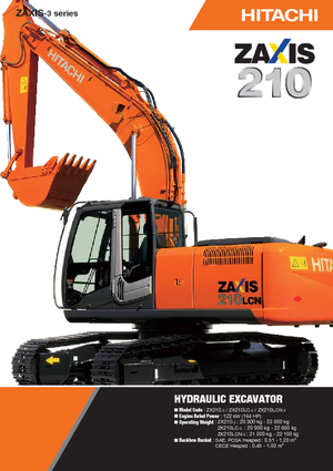 Excavatrice sur chenilles Hitachi ZX 210 LC-3