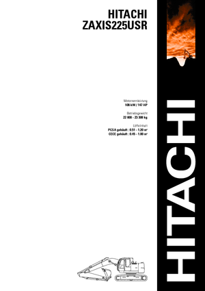 Excavatrice sur chenilles Hitachi ZX 225 USRLC