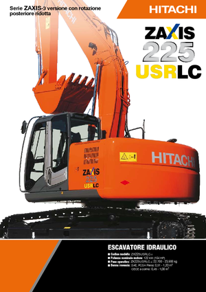 Excavatrice sur chenilles Hitachi ZX 225 USRLC-3