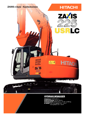 Excavatrice sur chenilles Hitachi ZX 225 USRLC-3