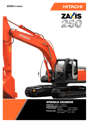 Excavatrice sur chenilles Hitachi ZX 250 LC-3