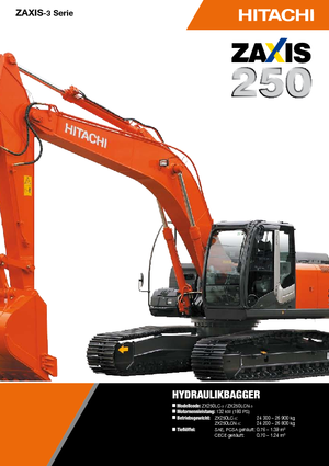 Excavatrice sur chenilles Hitachi ZX 250 LCN-3