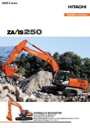 Excavatrice sur chenilles Hitachi ZX 250 LCN-5