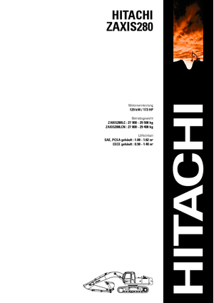 Excavatrice sur chenilles Hitachi ZX 280 LCN