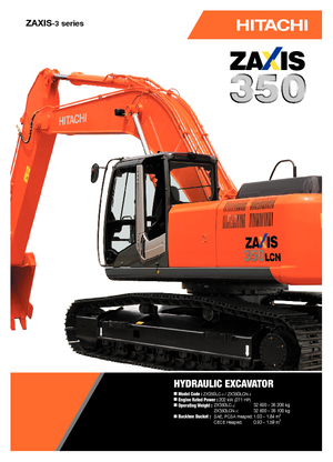 Excavatrice sur chenilles Hitachi ZX 350 LC-3