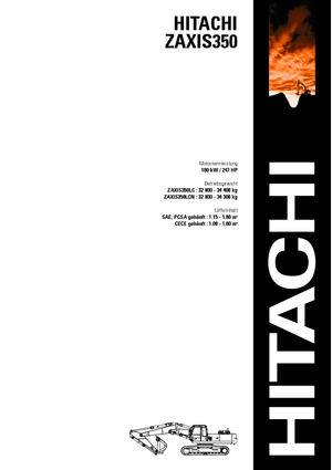 Pelle sur chenilles Hitachi ZX 350 LCN