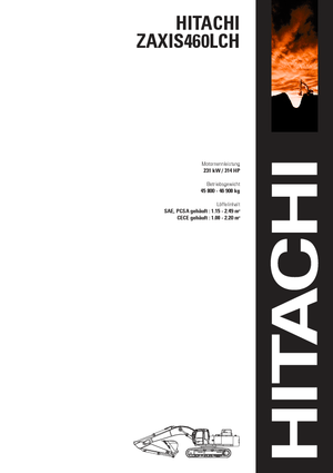 Excavatrice sur chenilles Hitachi ZX 460 LCH