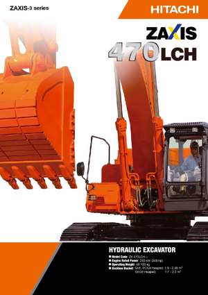 Excavatrice sur chenilles Hitachi ZX 470 LCH-3