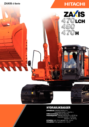Excavatrice sur chenilles Hitachi ZX 470 LCH-3