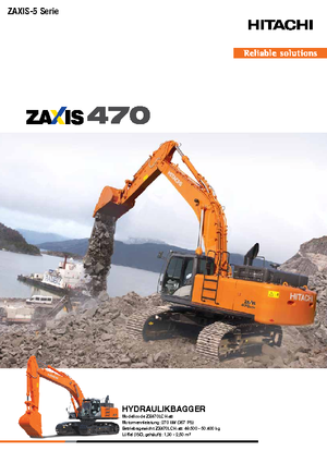 Excavatrice sur chenilles Hitachi ZX 470 LCH-5