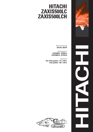 Excavatrice sur chenilles Hitachi ZX 500 LC