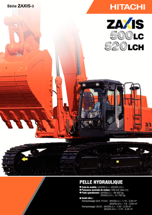 Excavatrice sur chenilles Hitachi ZX 520 LCH-3