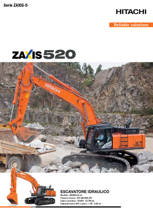 Excavatrice sur chenilles Hitachi ZX 520 LCH-5