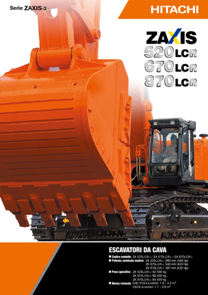 Excavatrice sur chenilles Hitachi ZX 870 LCR-3