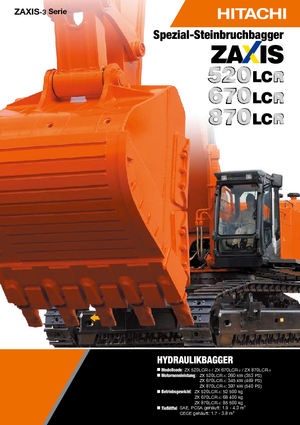 Excavatrice sur chenilles Hitachi ZX 870 LCR-3