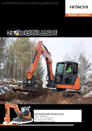 Excavatrice sur chenilles Hitachi ZX65USB-5A