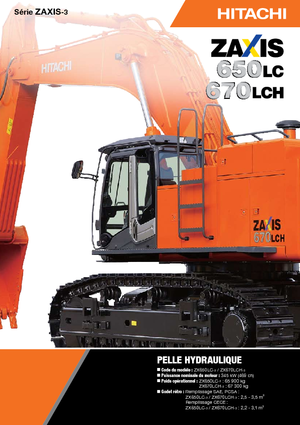 Excavatrice sur chenilles Hitachi ZX 670 LCH-3