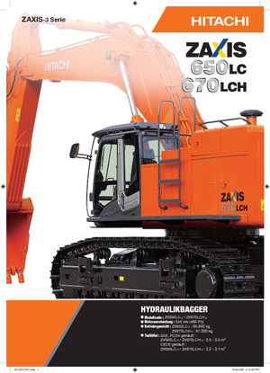 Excavatrice sur chenilles Hitachi ZX 670 LCH-3