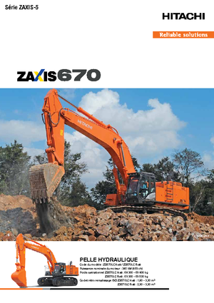 Excavatrice sur chenilles Hitachi ZX670LCH-5B