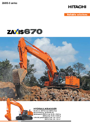 Excavatrice sur chenilles Hitachi ZX670LCH-5B