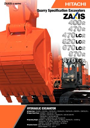 Excavatrice sur chenilles Hitachi ZX 670 LCR-3
