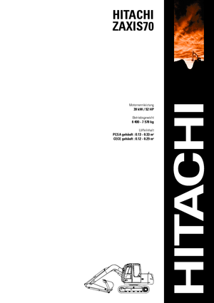 Excavatrice sur chenilles Hitachi ZX 70